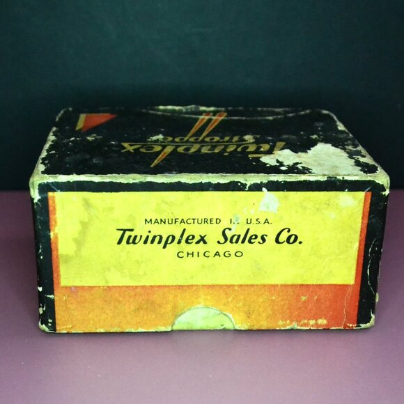 Vintage Twinplex Stropper Razor Blade Sharpener Original Box Bath Display Men's - Picture 11 of 13